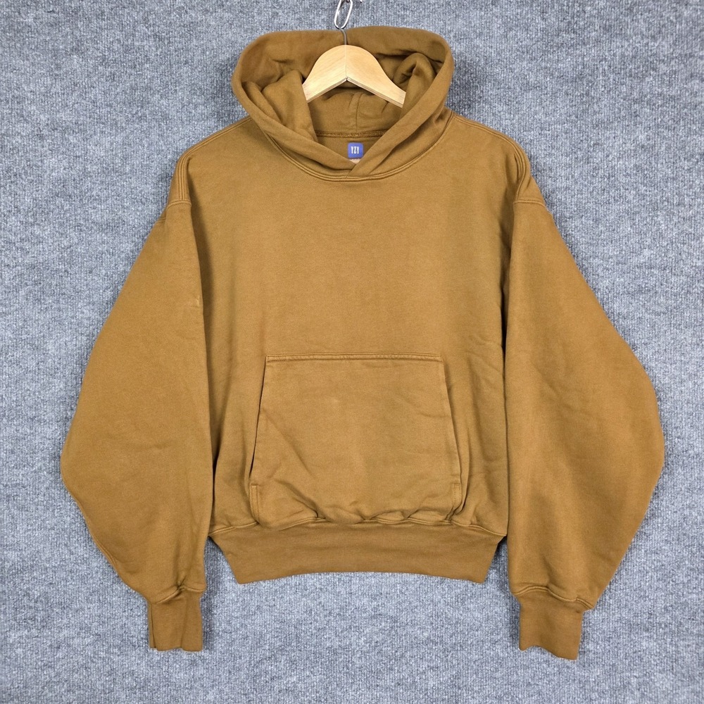 Yeezy Gap Perfect Hoodie YZY Light Brown S HEAVYWEIGHT Double Layer Sweatshirt‎